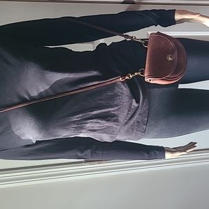 VINTAGE Coach mini cross body/belt bag  in British Tan glove leather